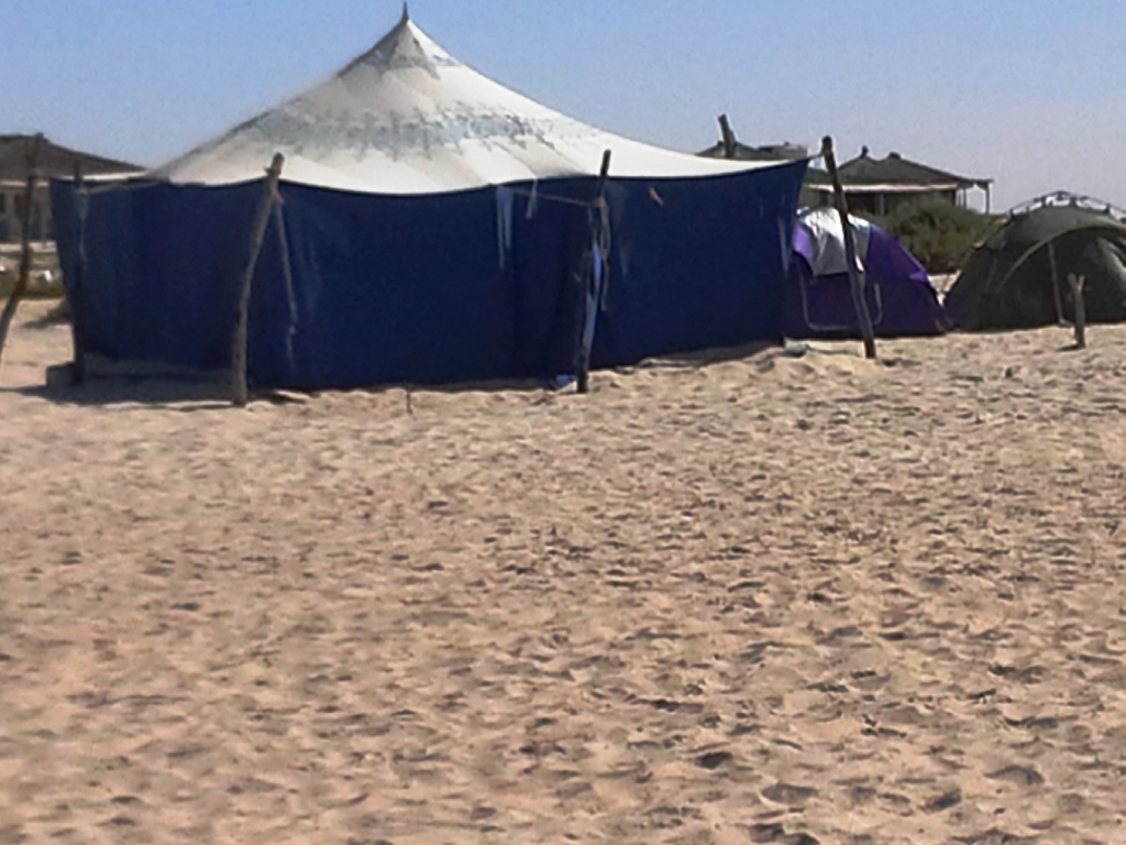 Unser zelt in Nouakchott