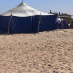 Unser zelt in Nouakchott