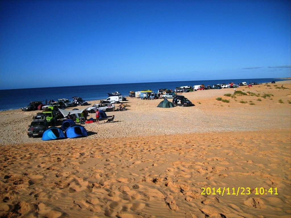 Lager am Strand