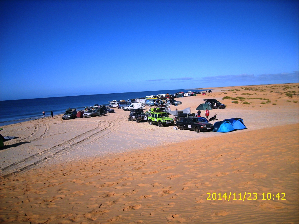 Lager am Strand