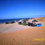 Lager am Strand