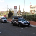 Unser Auto vor dem Ibis in Marrakesch